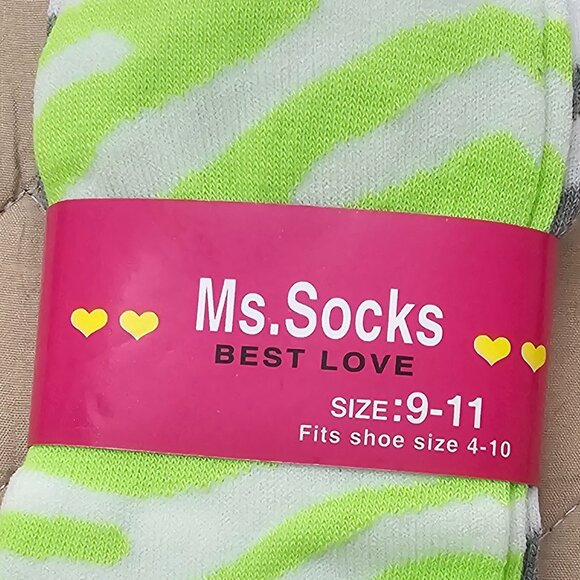 Women's Ankle Socks, Zebra Print, 3-pack - Picture 4 of 5